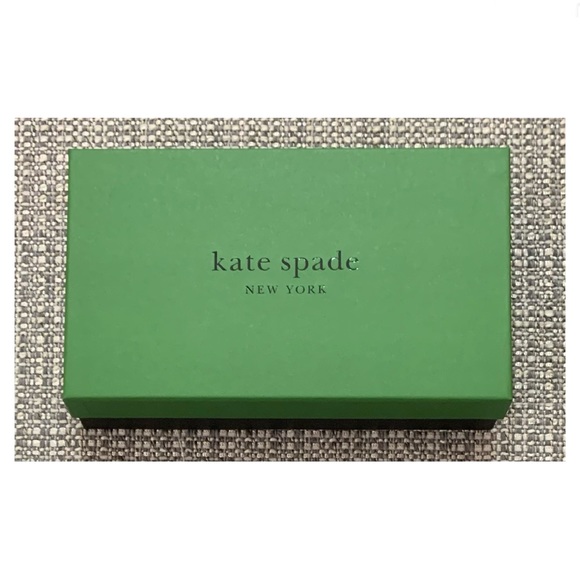 New Kate Spade ♠️ 1 Gift Box/1 Sticker/1 Tissue/1 Ribbon/1 Card & Envelope - Picture 4 of 7
